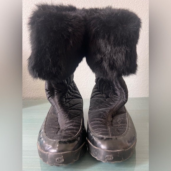 Gucci Hysteria Rabbit Fur Snow Boots - Picture 6 of 12